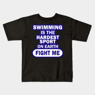 Swimming Men Breaststroke Crawl Boys Kids T-Shirt